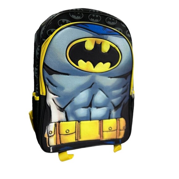 Batman DC Comics Boys Muscle Backpack Kids School Bag Bookbag Tote - Picture 1 of 9